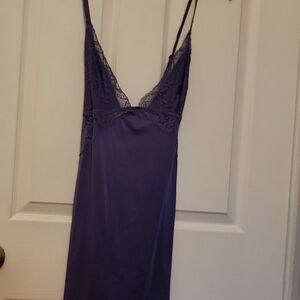 La SENZA Purple Chemise with Lace Details